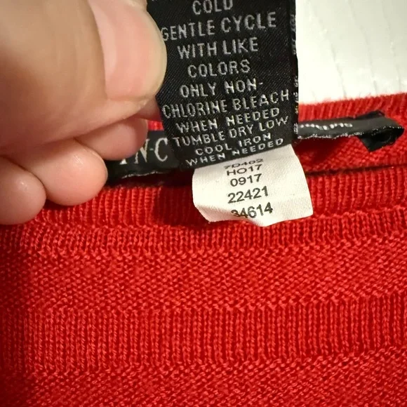 INC International Concepts Vibrant Red Knitwear Size L - Picture 4 of 4